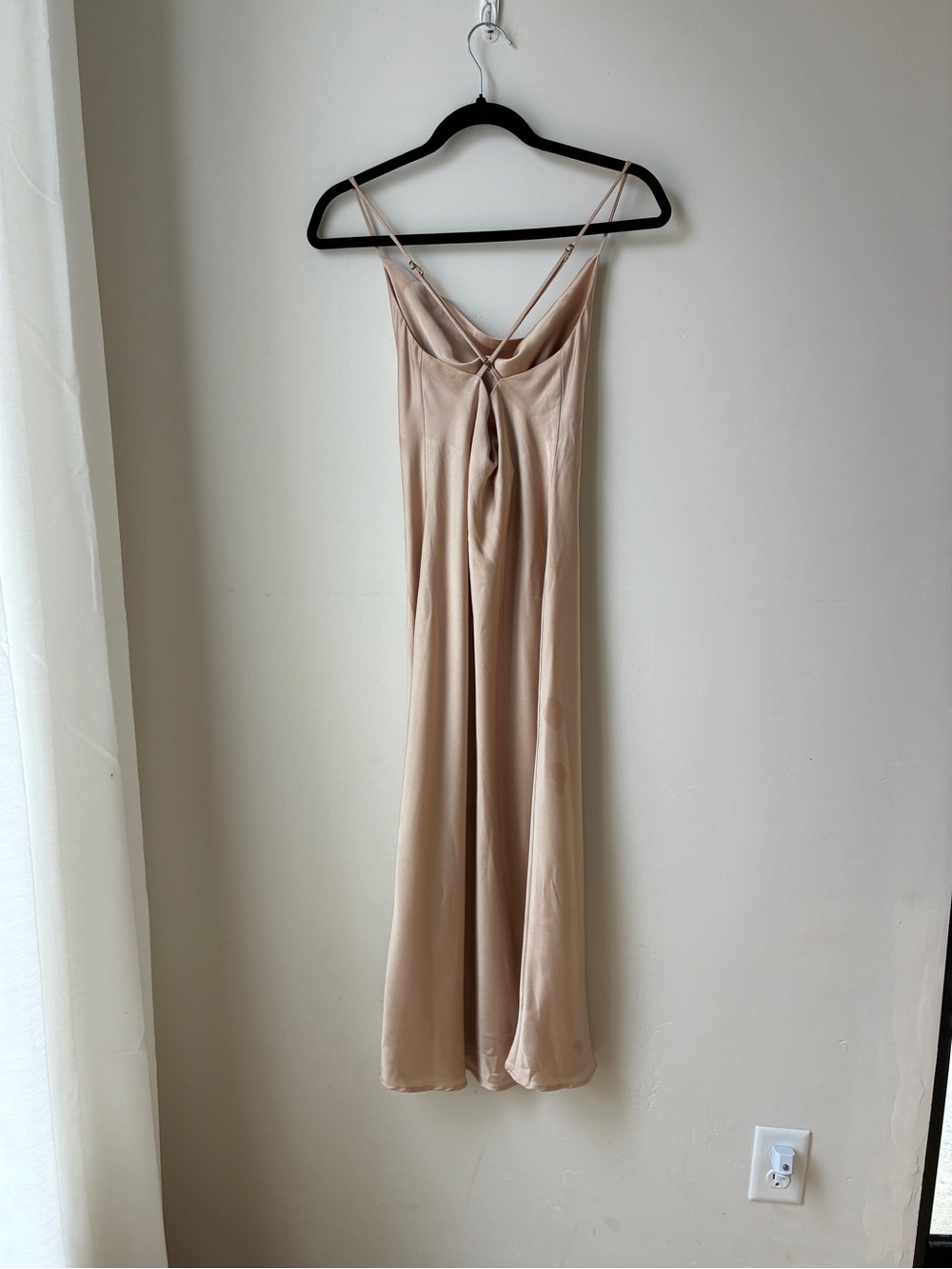 Show me your mumu Cowl Slip Dress in champagne - Picture 3 of 3